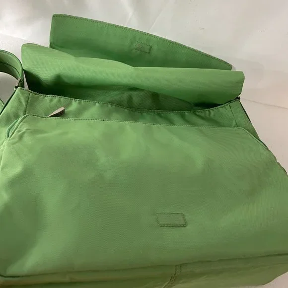 TUMI Green Nylon Messenger Bag Messenger Bags